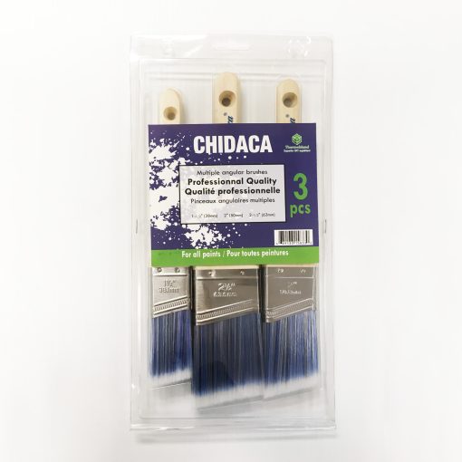 Ensemble de 3 pinceaux angulaires en polyester
