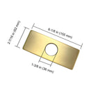 Rectangular Bathroom Faucet Deck Plates