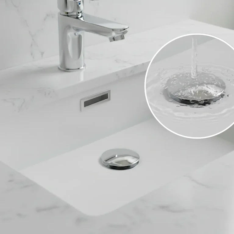 Bonde escamotable pour lavabo