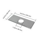 Rectangular Bathroom Faucet Deck Plates