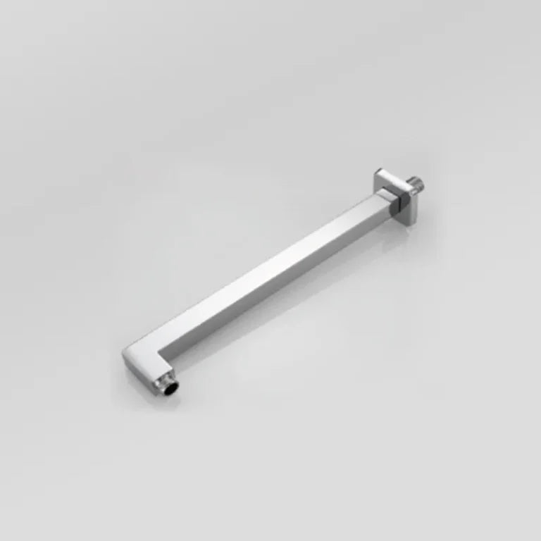 Bras de douche carré 37 cm x 2,5 cm chromé poli