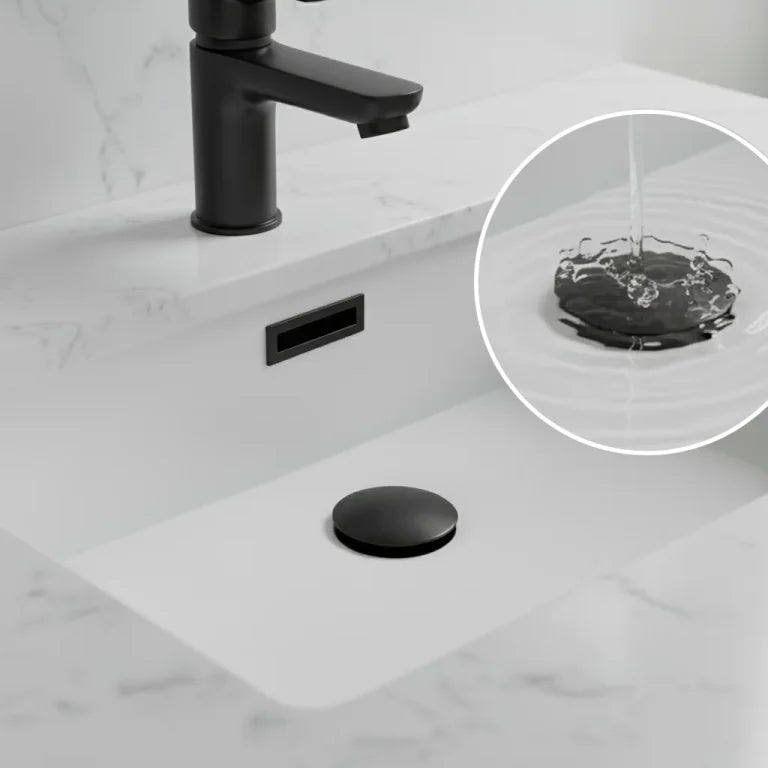 Bonde escamotable pour lavabo
