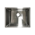 Évier simple sous plan en acier inoxydable brossé 23" x 18" x 9"