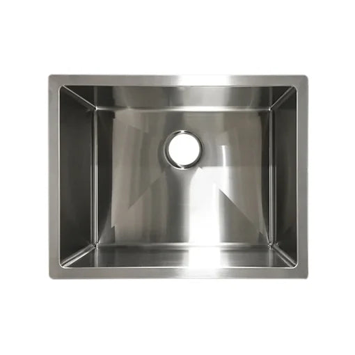 Évier simple sous plan en acier inoxydable brossé 23" x 18" x 9"