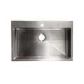 Évier simple en acier inox brossé 31-3/8 po x 20-5/8 po x 9"
