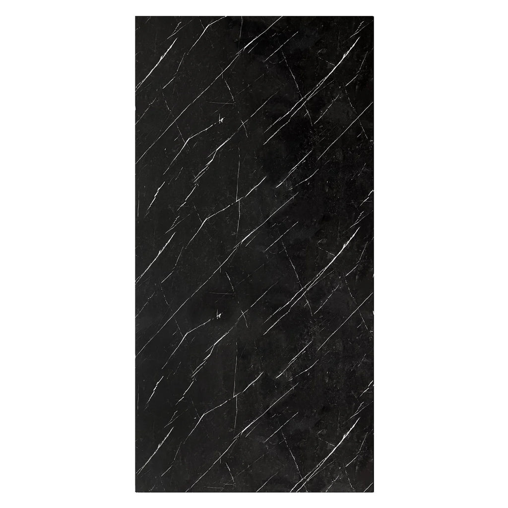 Panneau mural décoratif Encre effet marbre noire
