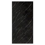 Panneau mural décoratif Encre effet marbre noire