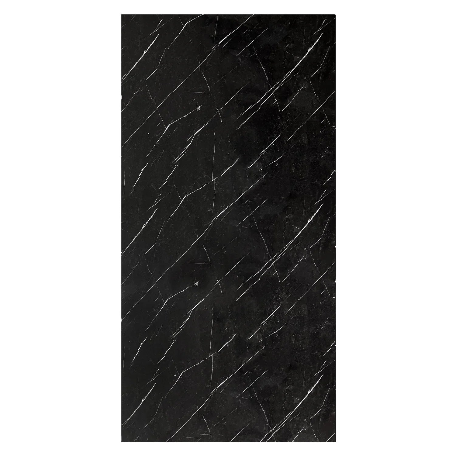 Panneau mural décoratif Encre effet marbre noire