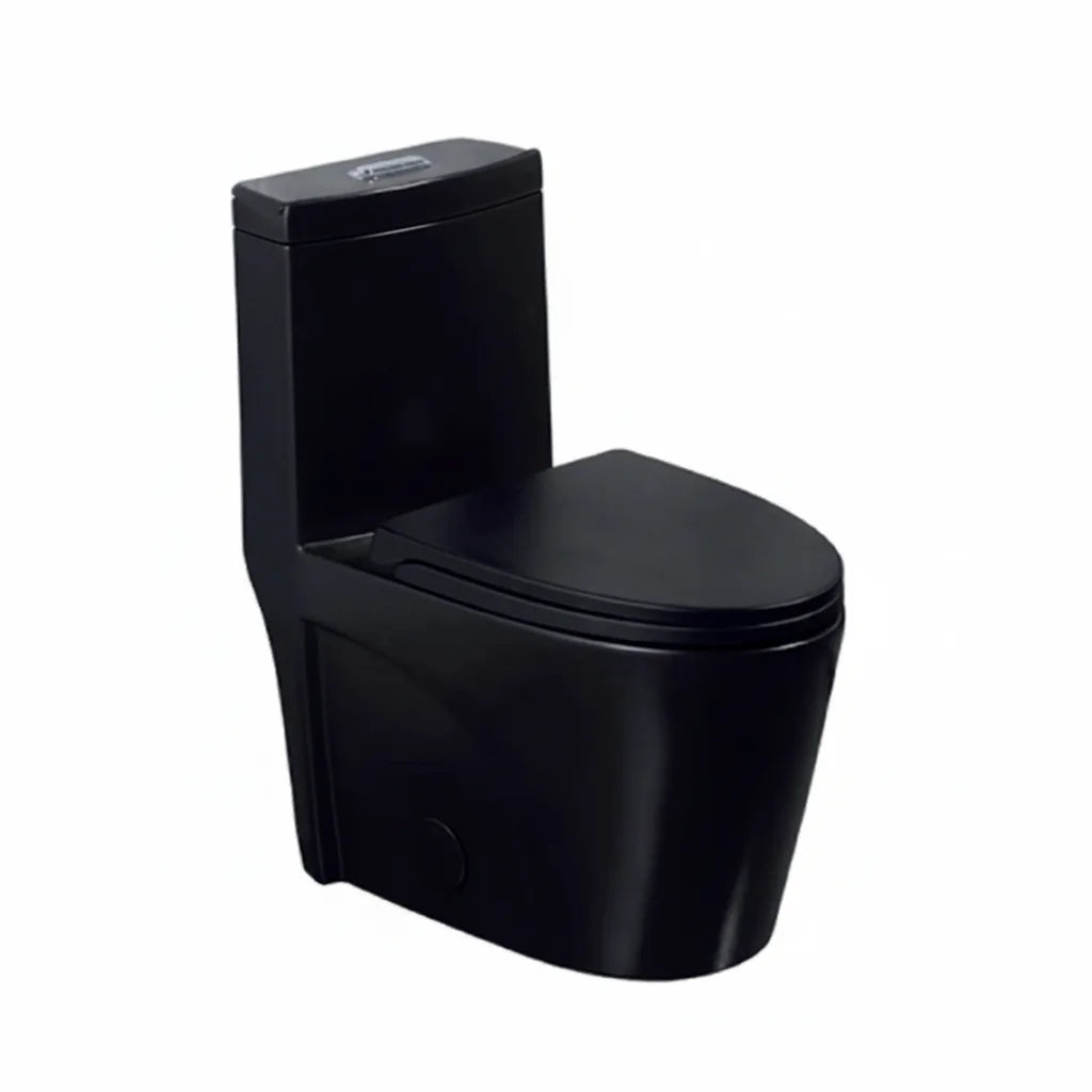 Toilette monopièce Rouge noir mat