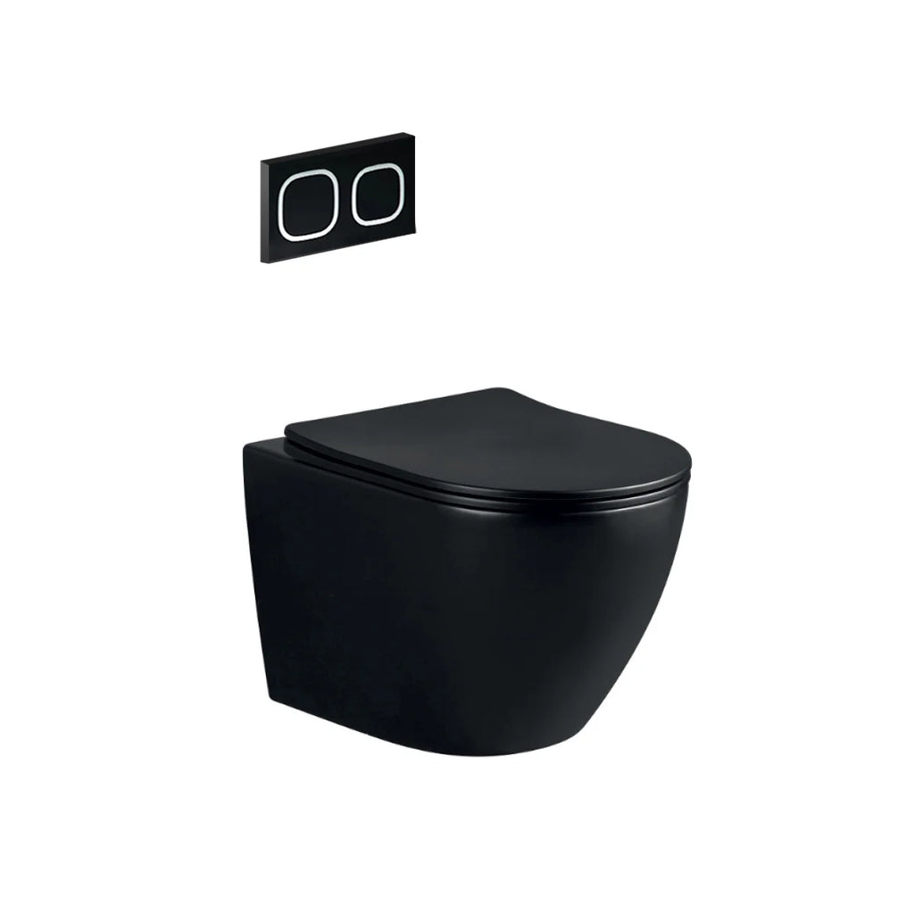 Toilette suspendue Manicouagan noir mat