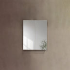 23.6" x 29.5" White Mirrored Medicine Cabinet