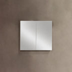 29.5" x 29.5" White Mirrored Medicine Cabinet
