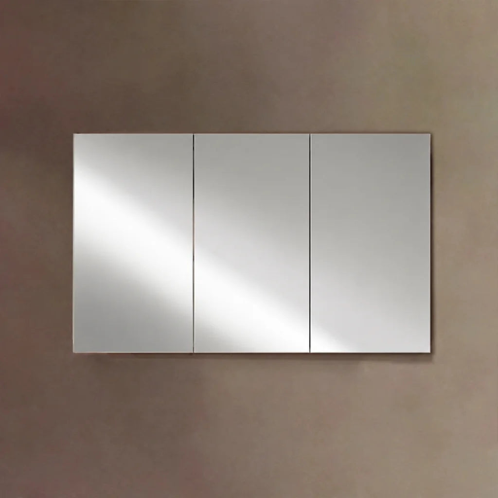 47.2" x 29.5" White Mirrored Medicine Cabinet