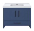 36" Malta Blue Freestanding Bathroom Vanity with Artificial Marble Sink