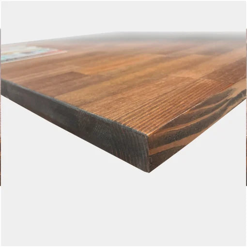 Comptoir en mélèze jointé couleur noyer 72"