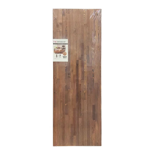 Comptoir en mélèze jointé couleur noyer 72"