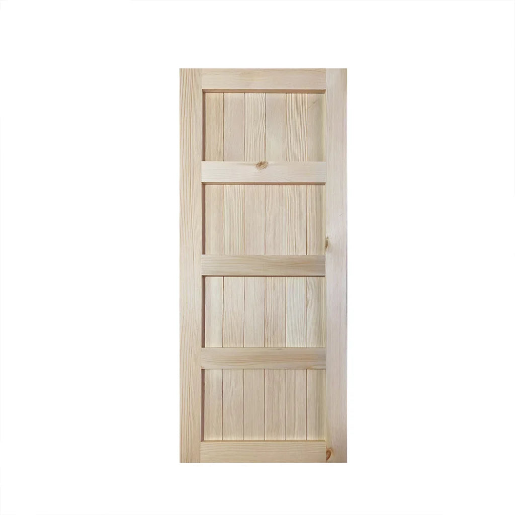 30" Natural Pine Interior Door with 5 Panels