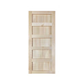 30" Natural Pine Interior Door with 4 Panels