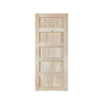30" Natural Pine Interior Door with 4 Panels