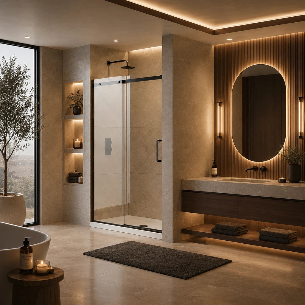 Série Aubrey porte de douche alcôve noir