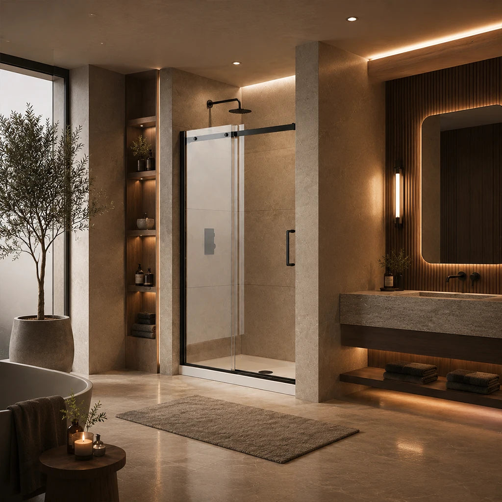 Série Aubrey porte de douche alcôve noir