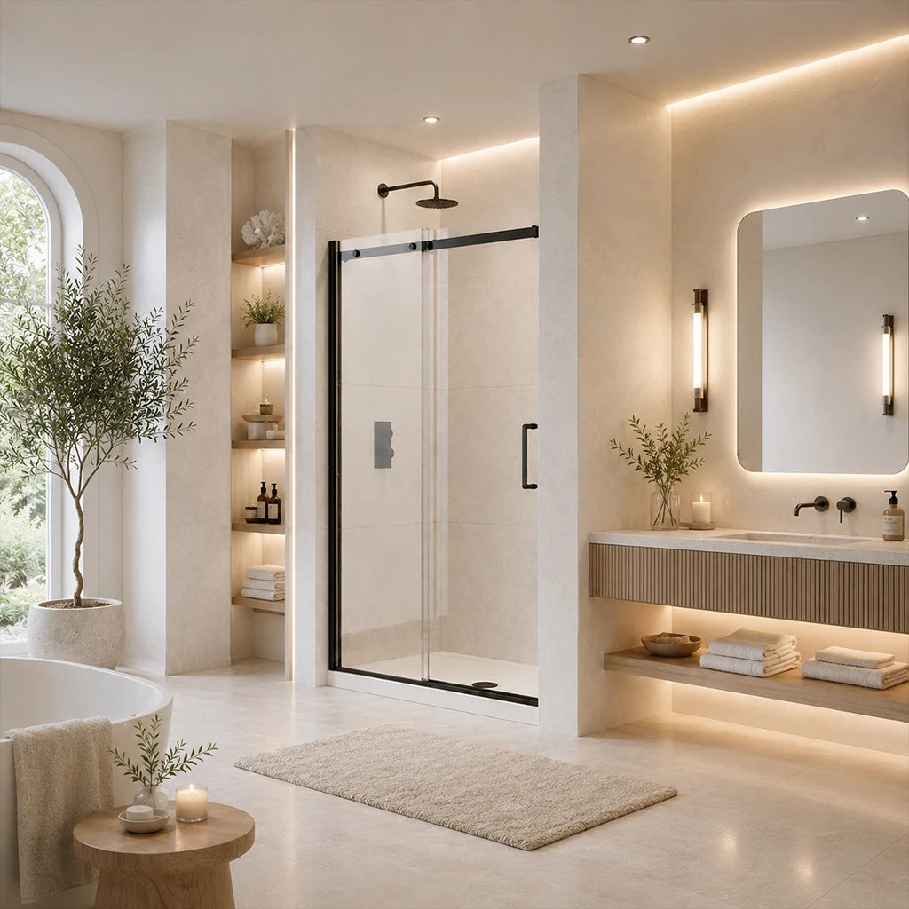 Série Aubrey porte de douche alcôve noir