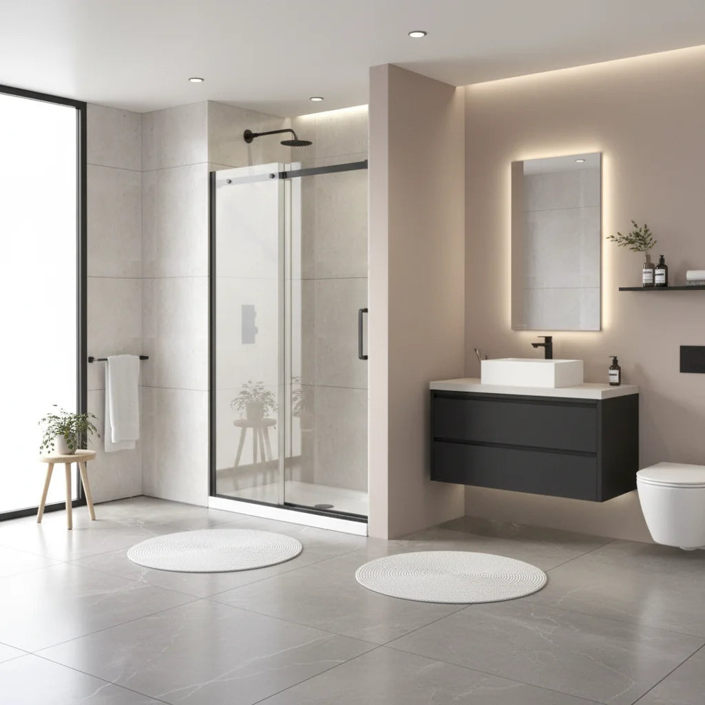 Série Aubrey porte de douche alcôve noir
