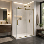 Série Brandywine ensemble de douche (porte, panneau latéral et base)
