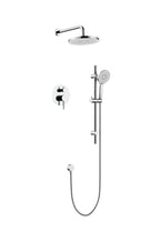 Ensemble de douche pluie avec pomme ronde et douchette à main 3 fonctions