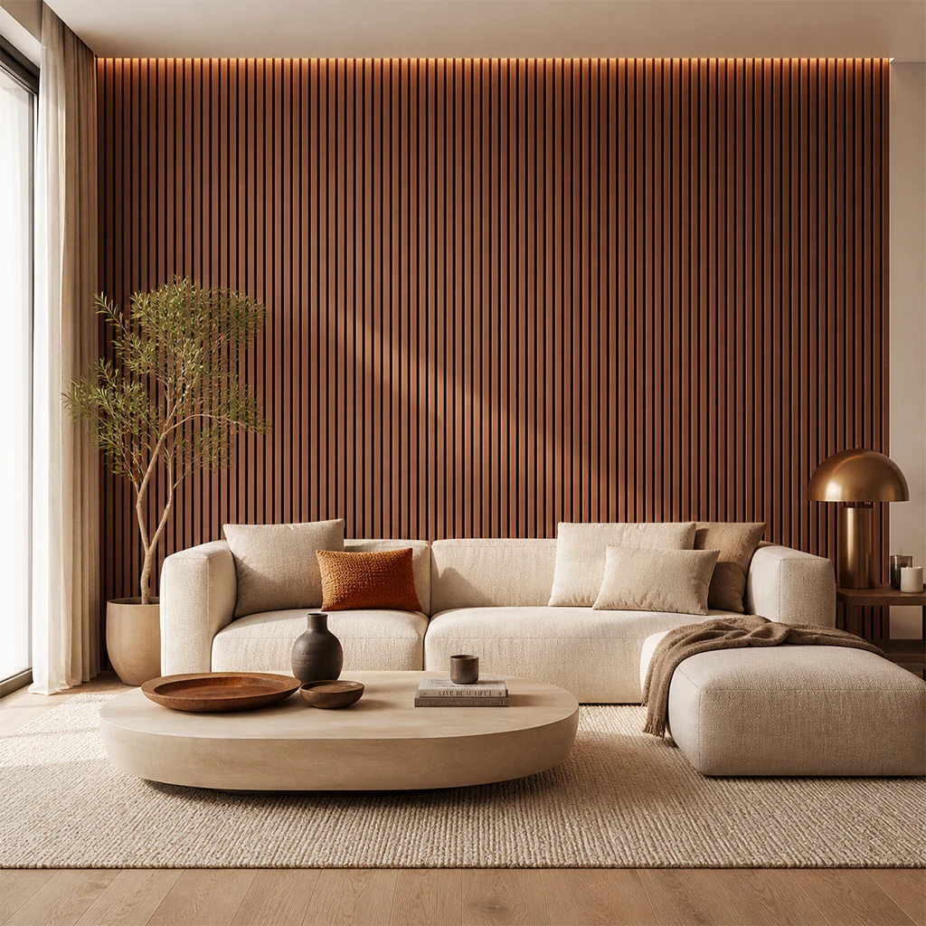 Oak Fluted Wall Panel