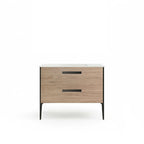 Vanité murale sable avec lavabo en marbre artificiel 39.4" x 18.1" x 33.3"