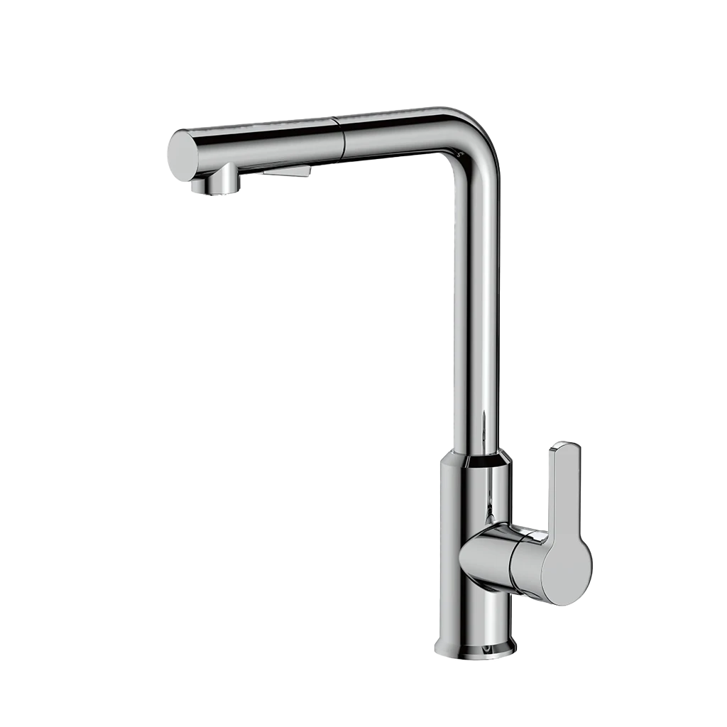 Robinet de cuisine Coulonge avec bec rétractable 2 jets
