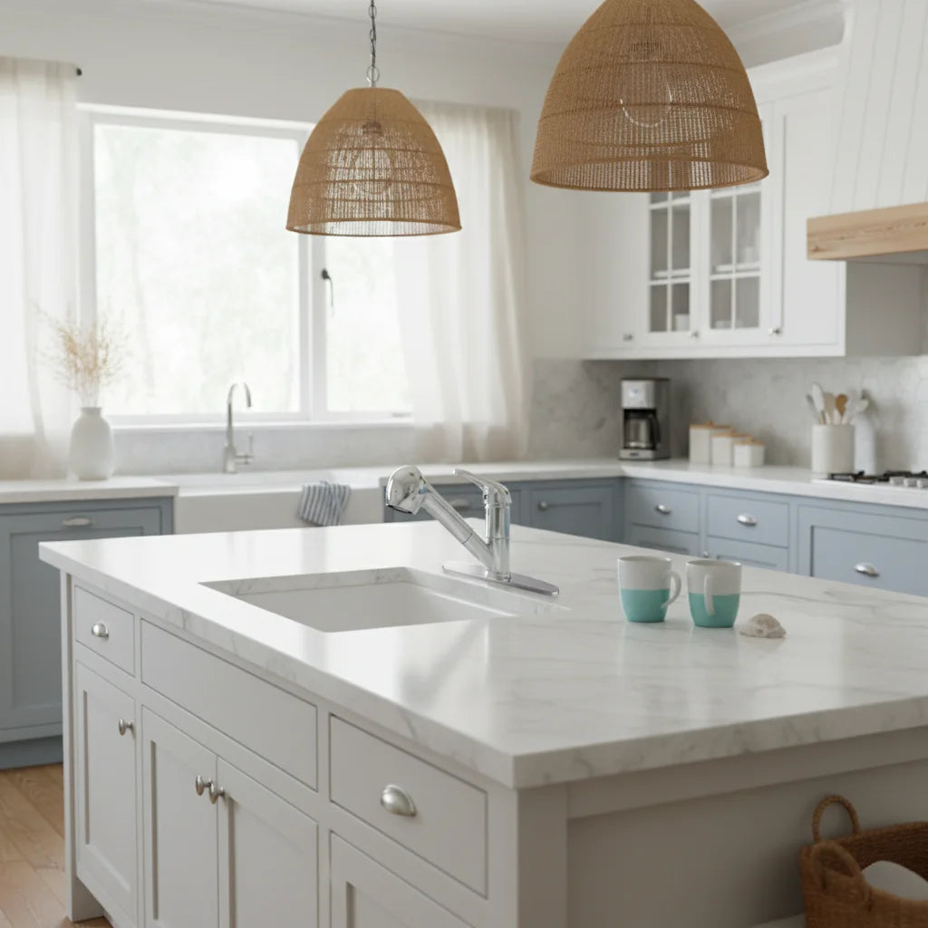 Robinet de cuisine La Trêve avec bec rétractable 2 jets