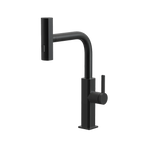 Robinet de cuisine Louvart avec bec pivotable et rétractable 3 jets