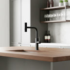Robinet de cuisine Louvart avec bec pivotable et rétractable 3 jets