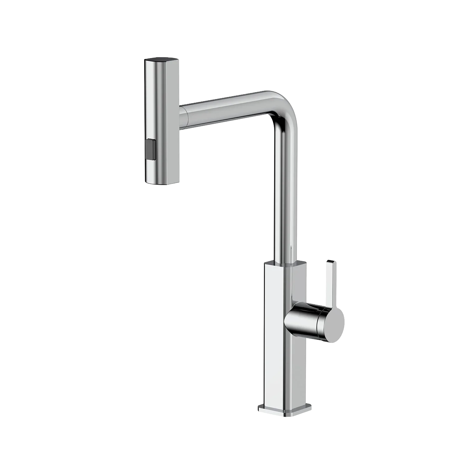 Robinet de cuisine Louvart avec bec pivotable et rétractable 3 jets