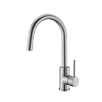 Robinet de cuisine St-Laurent nickel brossé avec bec col de cygne