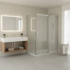 Série Shawinigan ensemble de douche (porte coulissante, panneau latéral et base)