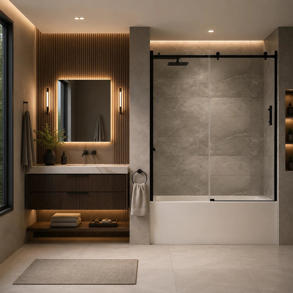 Porte de bain coulissante Virginia