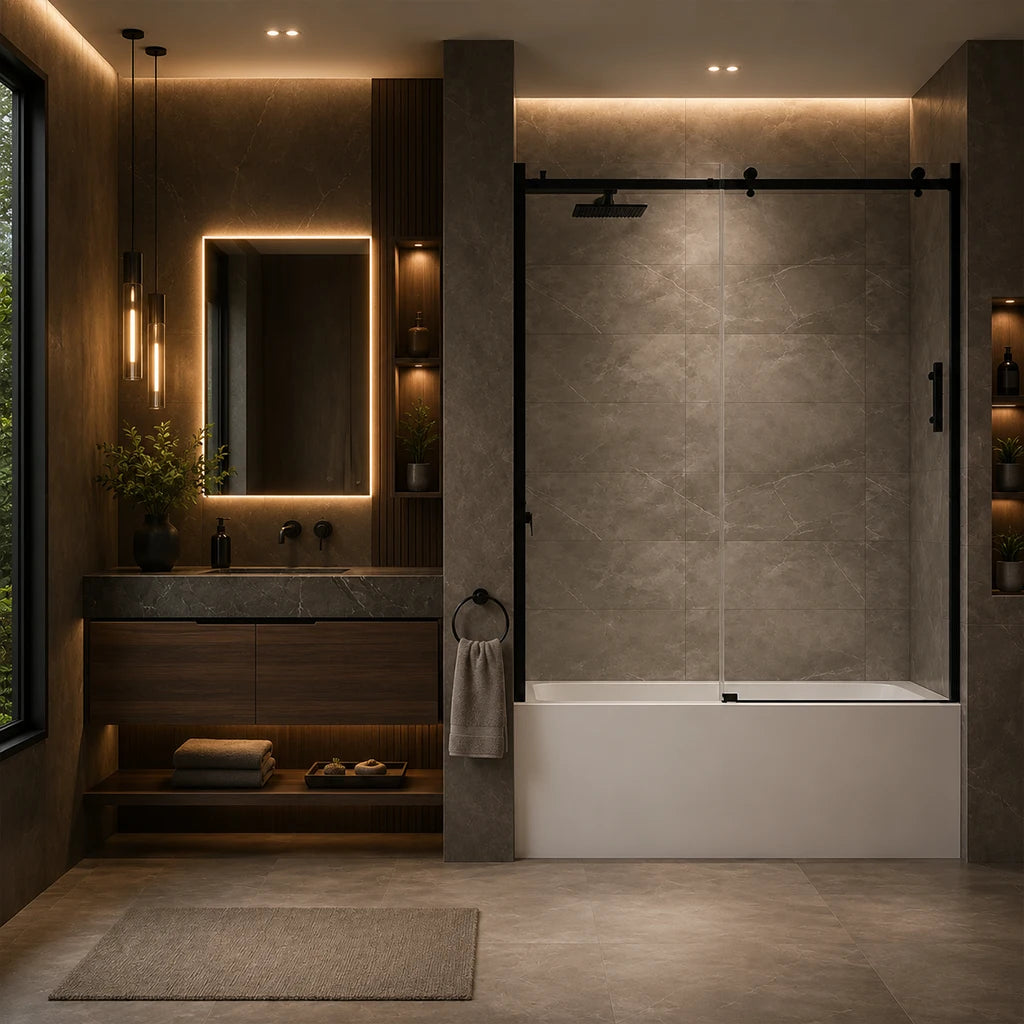 Porte de bain coulissante Virginia