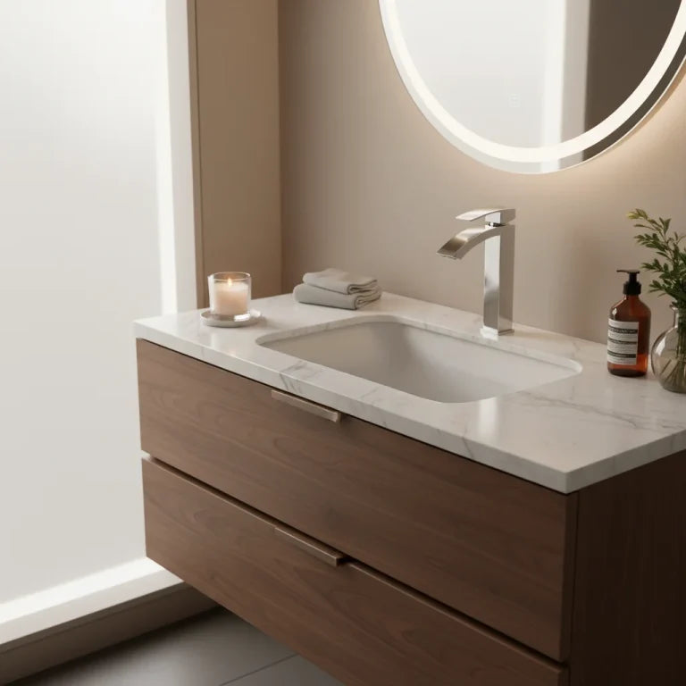 Robinet de salle de bain Barlow 12" chromé poli