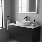 Robinet de salle de bain Peuplier noir mat