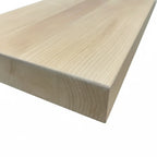 Limon central en merisier naturel grade jointé 42"