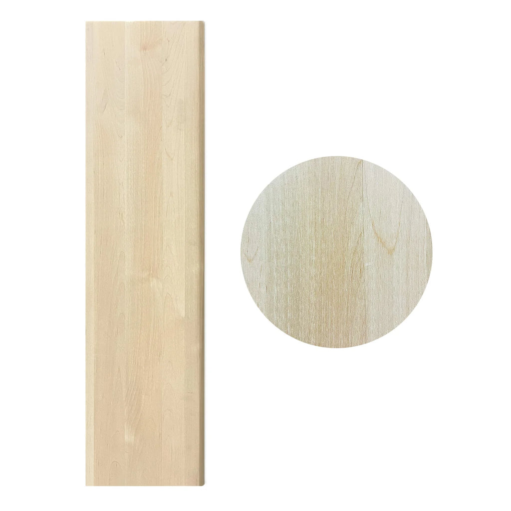 Marche nez rond en merisier naturel 42"