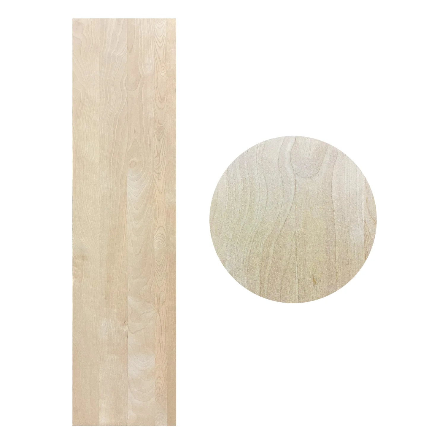 Marche nez carré en merisier naturel grade sélect 42"