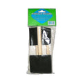 Ensemble de 3 pinceaux mousse noirs