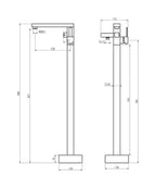 Armitage Freestanding Bathtub Faucet with Integrated Hand Shower
