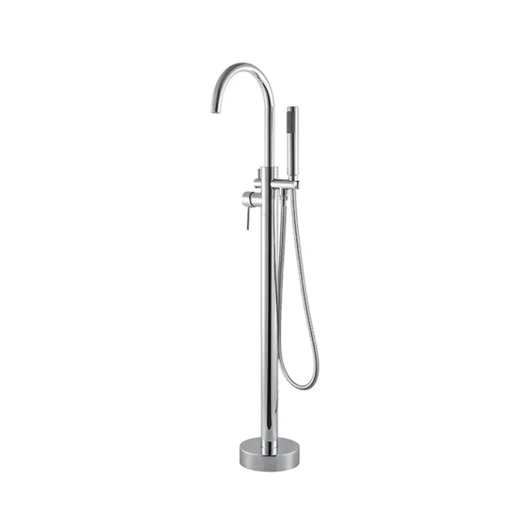 Robinet de bain autoportant Théodat avec douchette à main intégrée