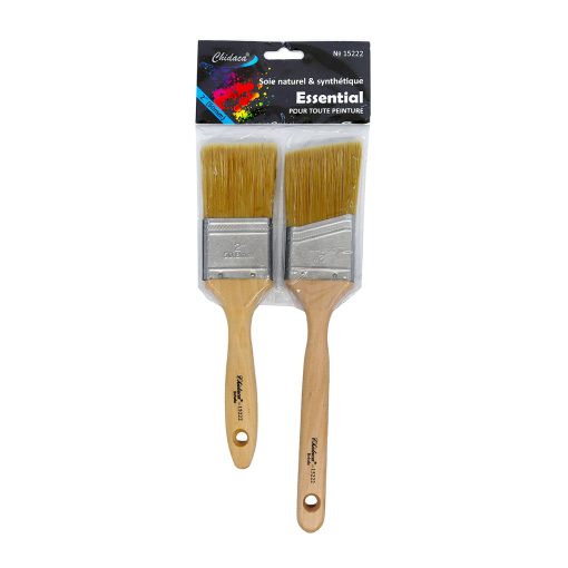 Ensemble de 2 pinceaux en soie mixte 2"