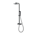 Ensemble de douche avec pomme carrée orientable et douchette à main